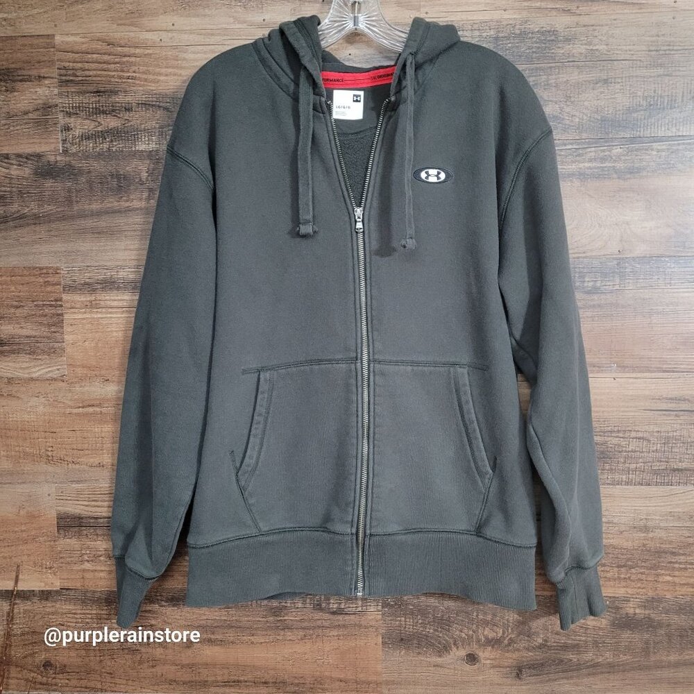 Under Armour Rival Fleece Full Zip Sweatshirt Size L Hoodie Hipster Streetwear
